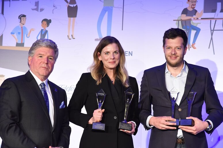 Mitarbeiter der promio.net GmbH erhalten vier goldene Stevie Awards bei der Preisverleihung in München